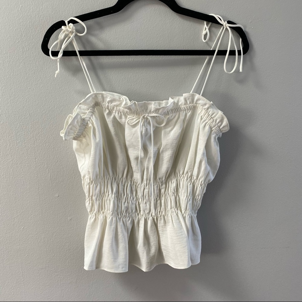 WHITE TOPSHOP TANK